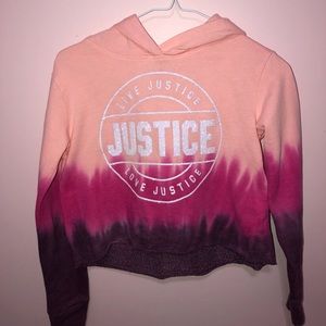Peach/Pink/Purple Crop Sweatshirt